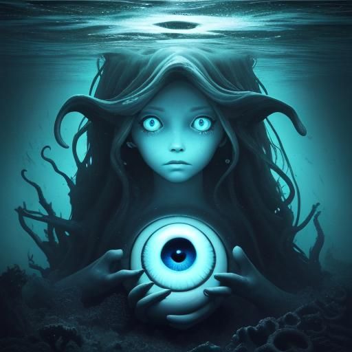 Great Eye Peering from Forgotten Sea