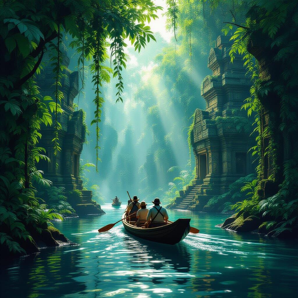 Ancient Jungle Temples Explored by River Raft