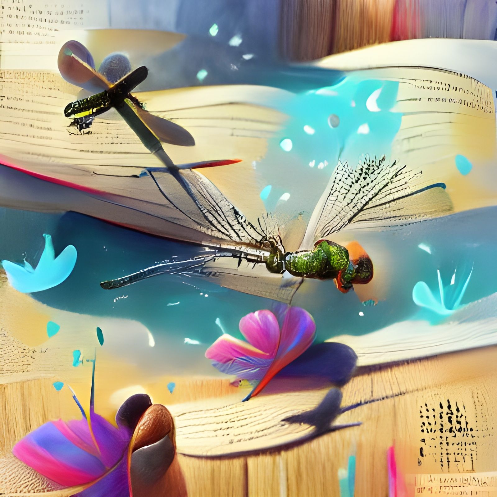 Dragonfly Storybook Illustration Trending on ArtStation