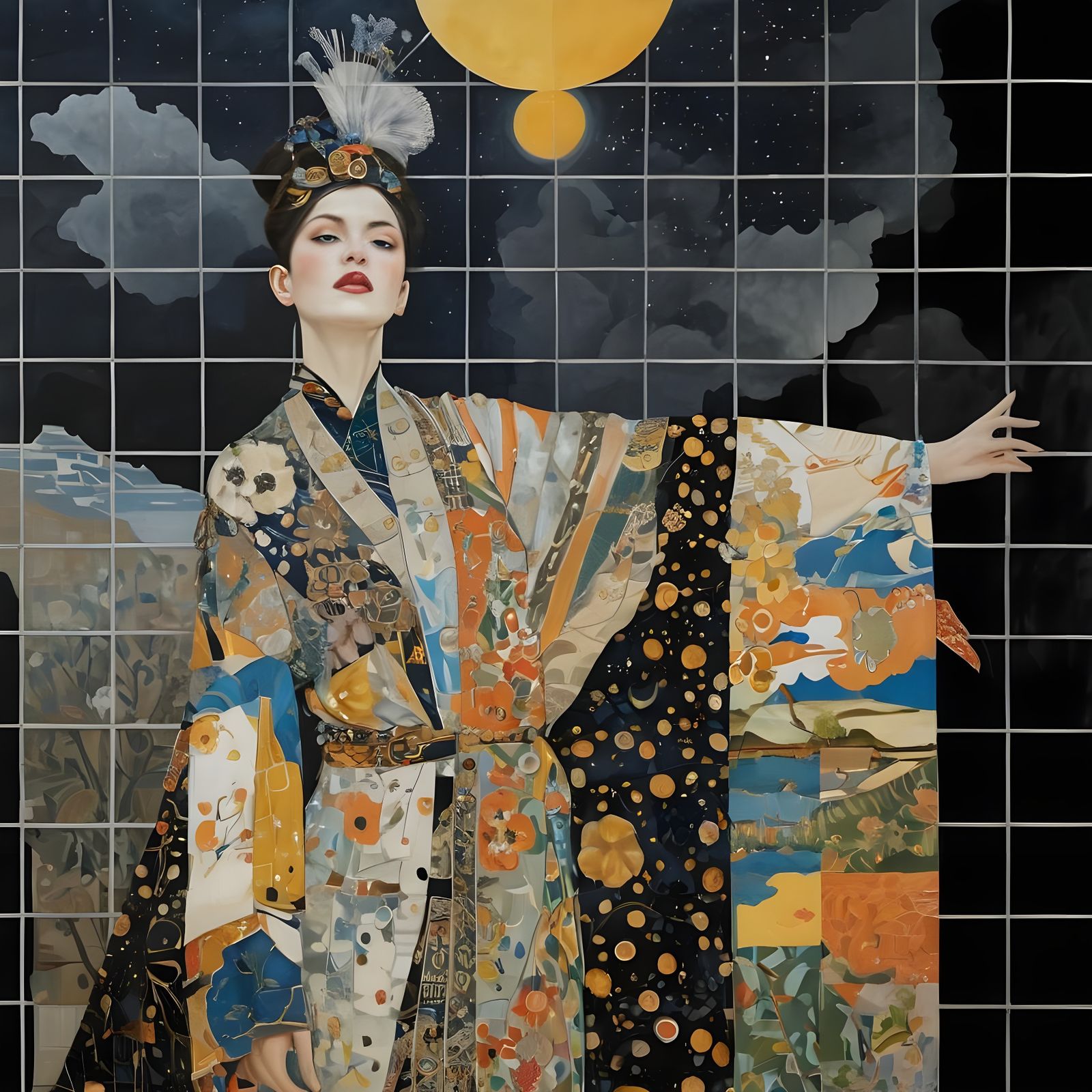Kimono Art in Vibrant Patterns with a Modern Twist