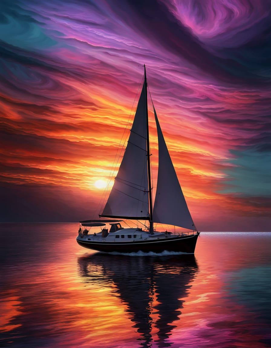 Whimsical Peter Parker at a Sunset Lighthouse in a Maximalis...