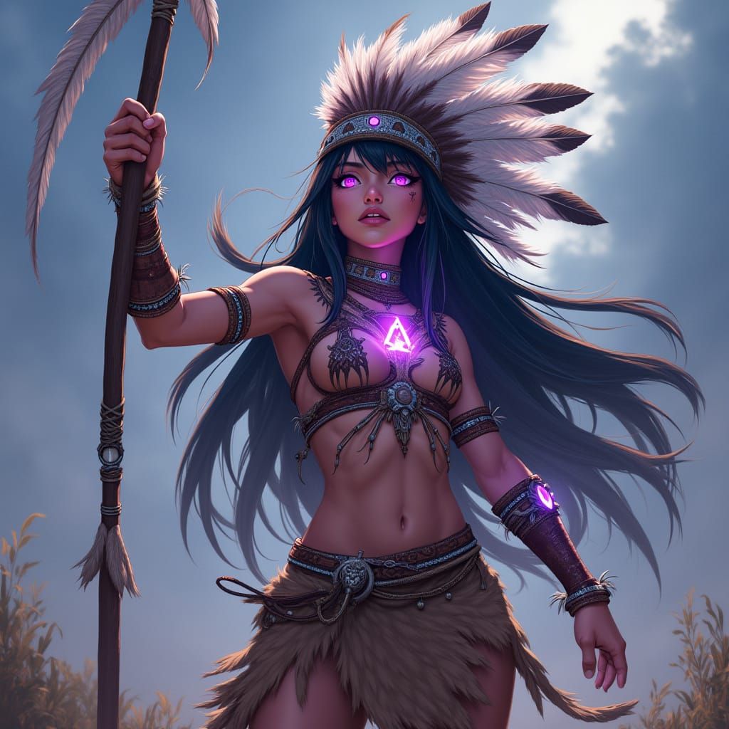 Native American Anime Warrior Harnesses Gravity with Aether ...