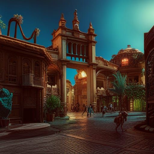 Fantastical Life in Deep Color: Matte Painting