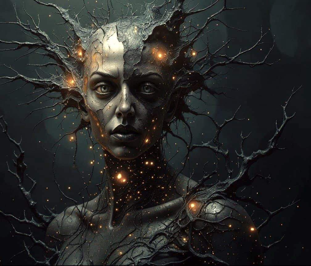 Surreal Body Art in a Cinematic Style