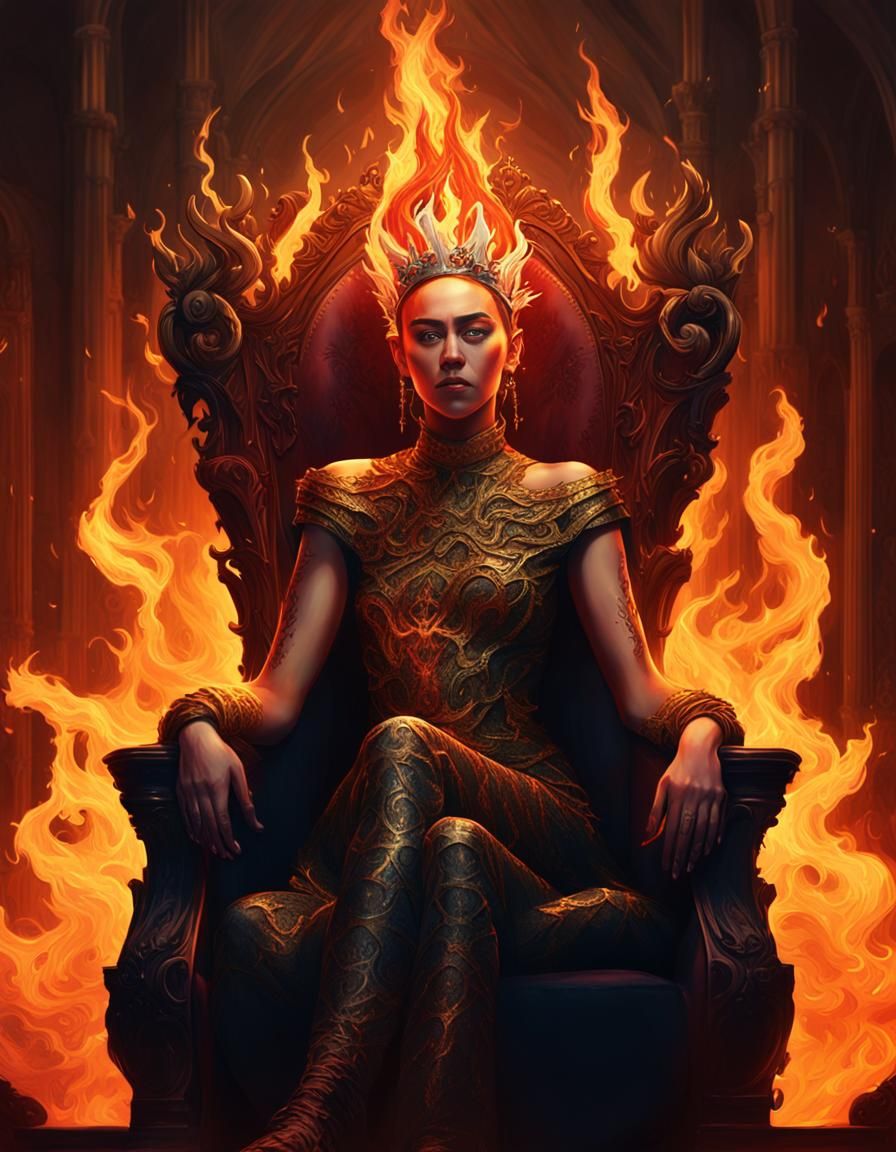 Queen of Hell: Dark Fantasy Portrait