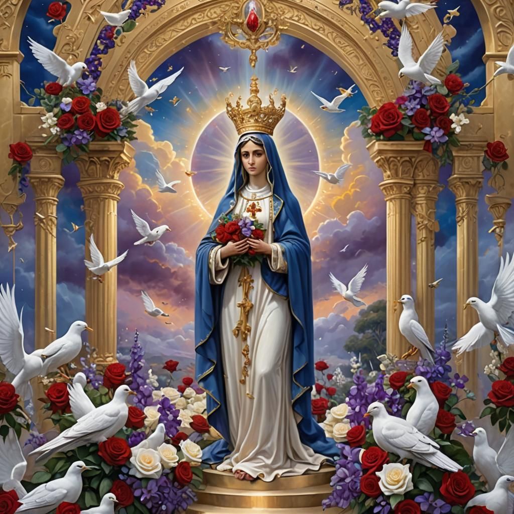Lady of Fatima at Golden Gates of Heaven