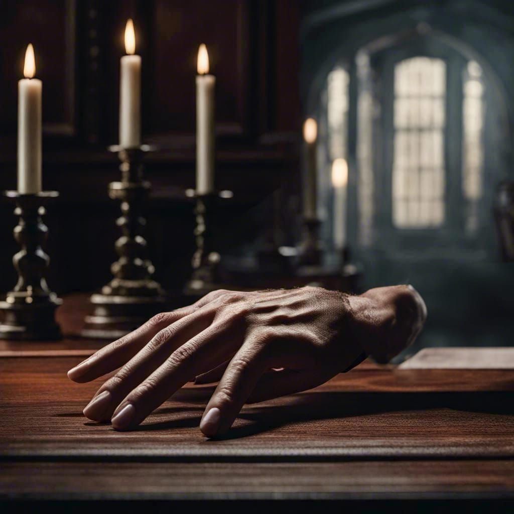 Transparent Arm in Cinematic Lighting, High Quality