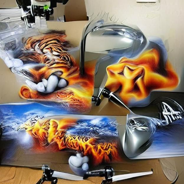 Abstract Airbrush Art Design