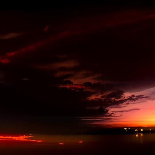 Sunset over the bay