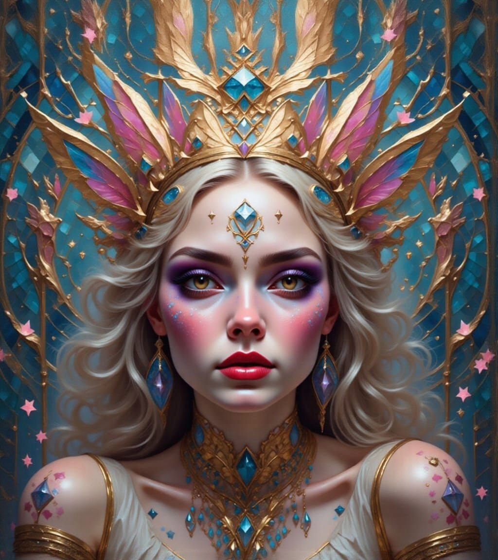 Fairy princess with a headdress