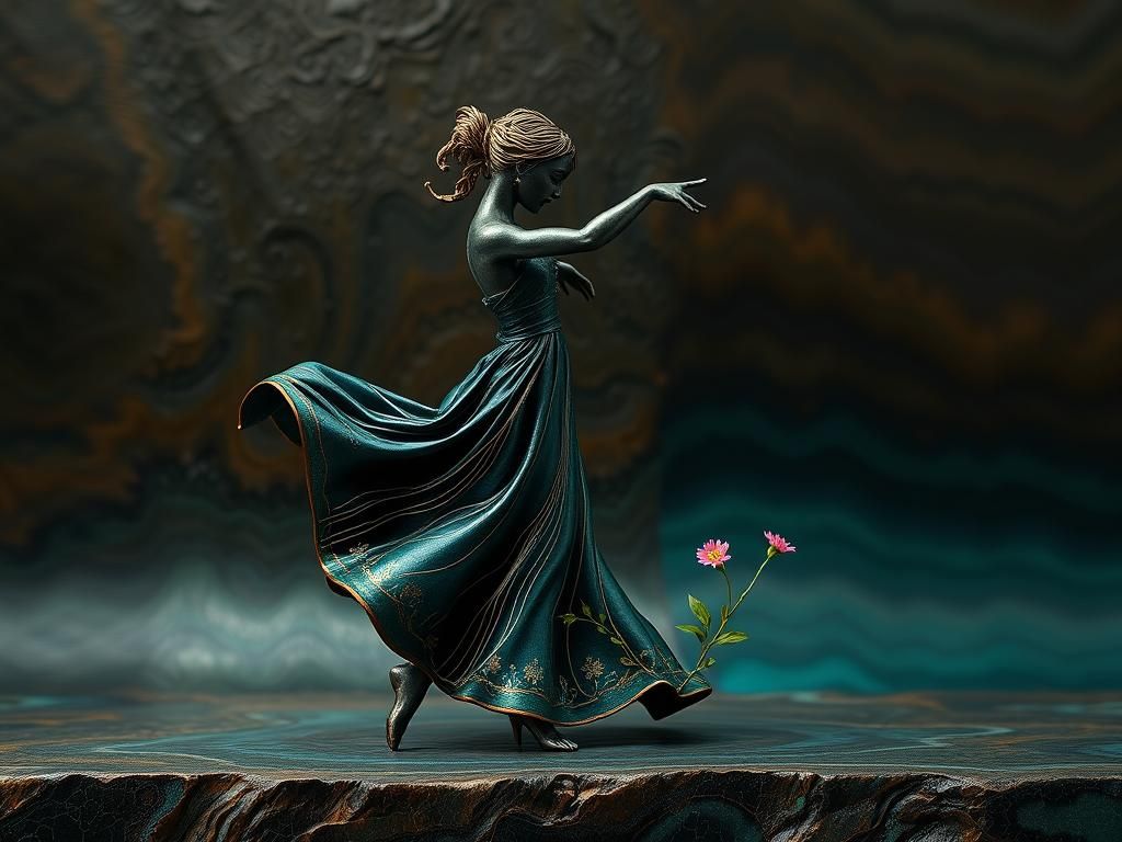 Joyous Sorrow Dance in Cloisonné Style