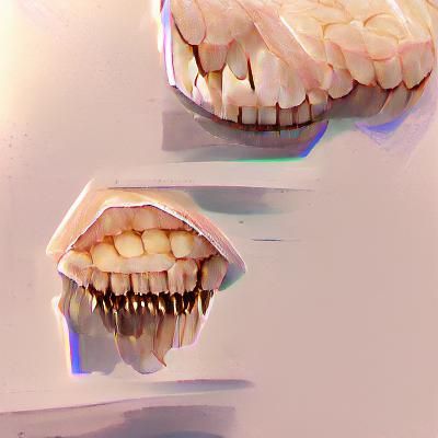 Detailed Dental Illustration for Educational Purposes