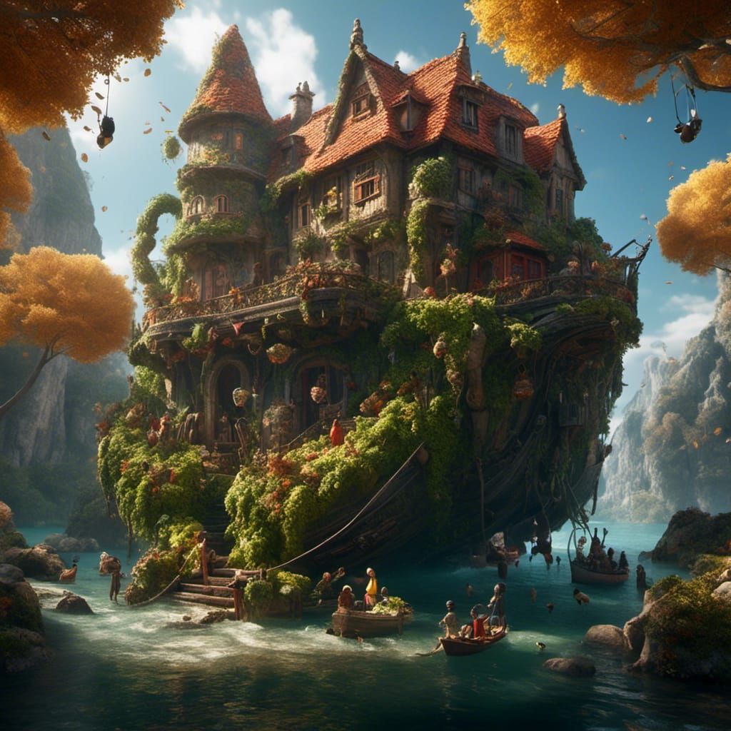 Two Peas in a Pod: Detailed Matte Painting