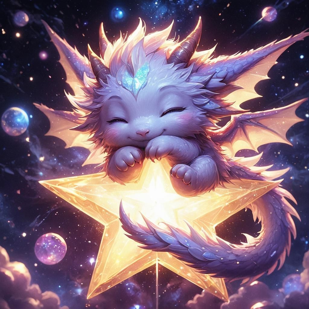 Dragon Dreams: A Starry Anime Portrait