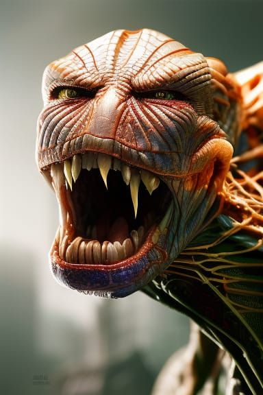 Biopunk Donatella Versace as Optimus Prime