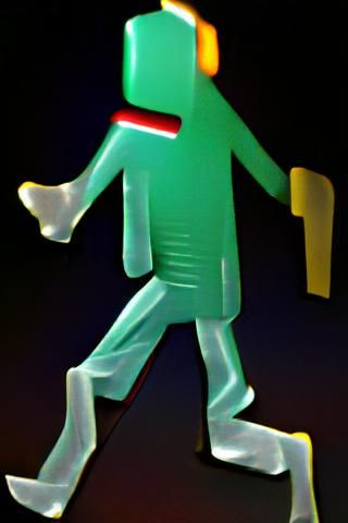 Walking Man Generated by AI