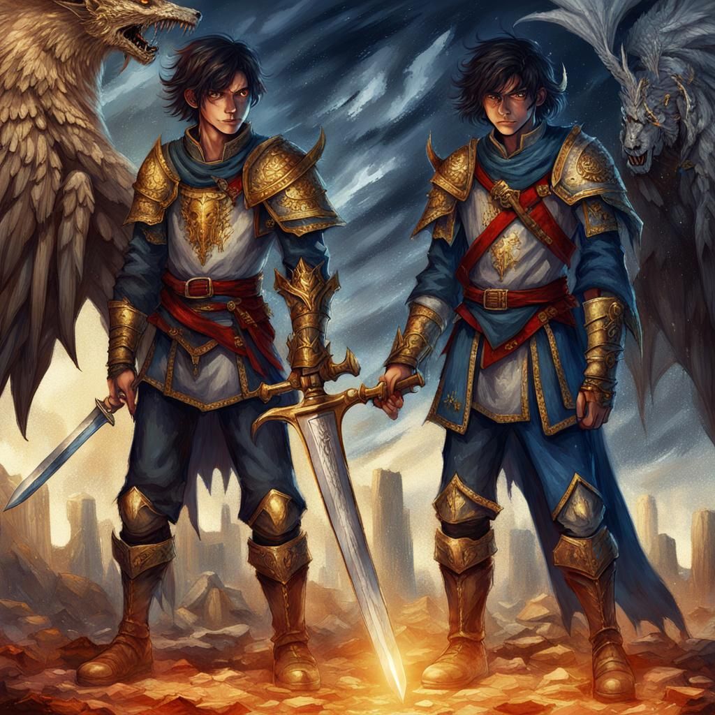 Fantasy Twins in Medieval Concept Art
