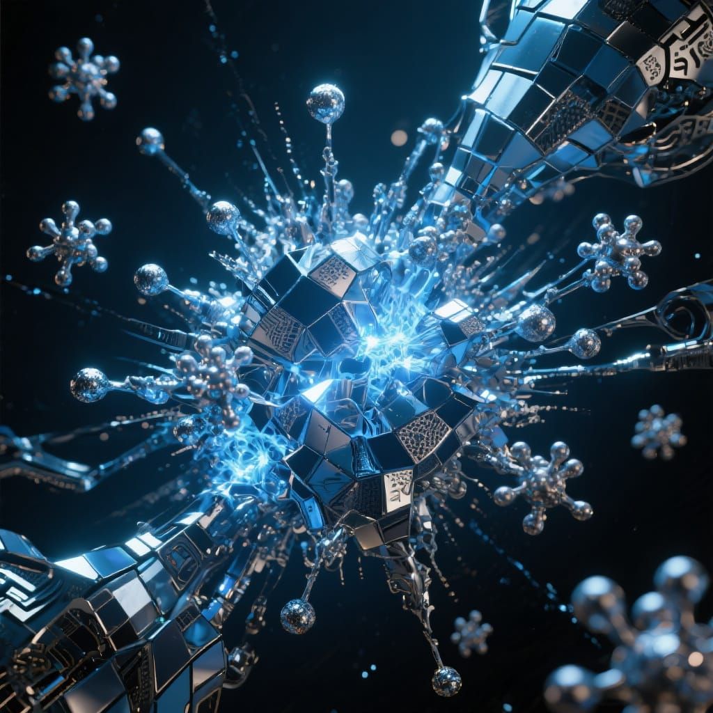 Quark Dance: A Detailed Sci-Fi Abstraction