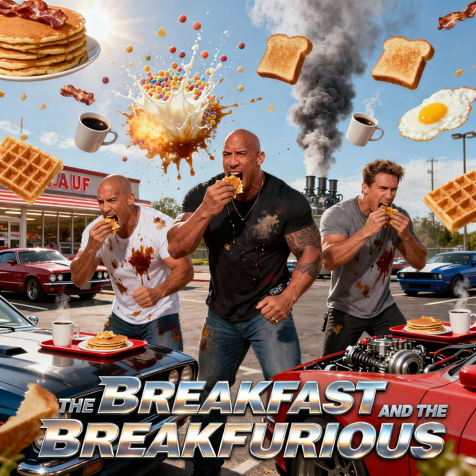 Action Movie Poster Parody: Breakfast Chaos