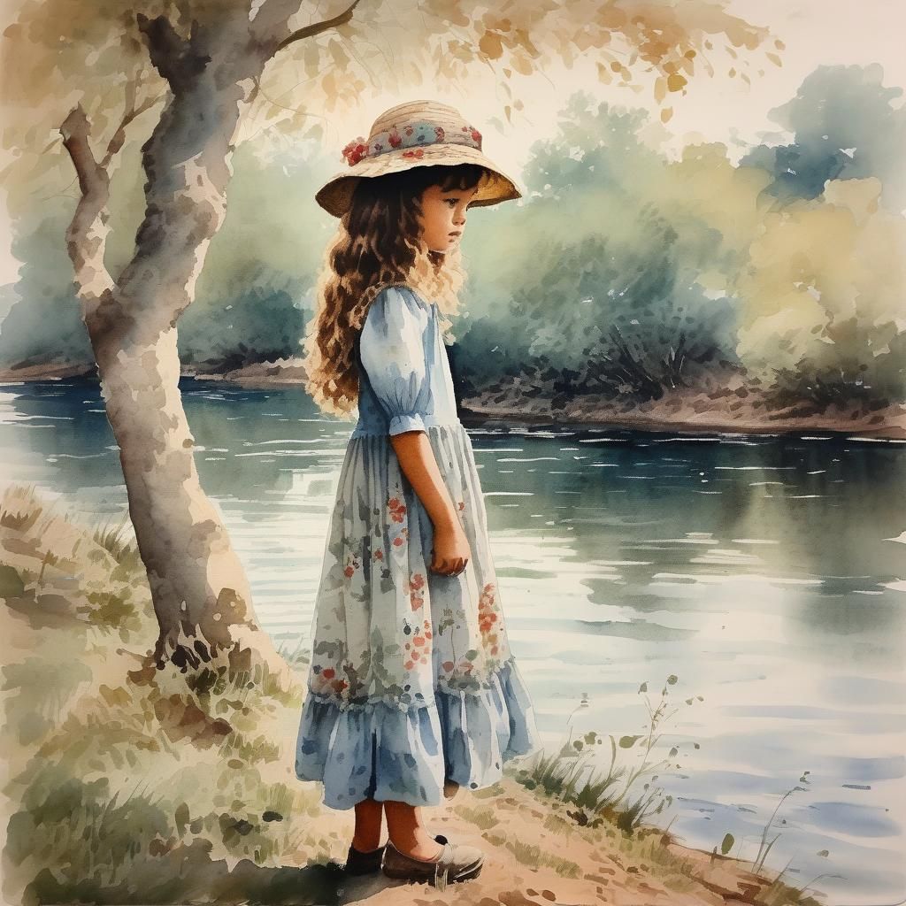 Waiting for her friend.. The duck