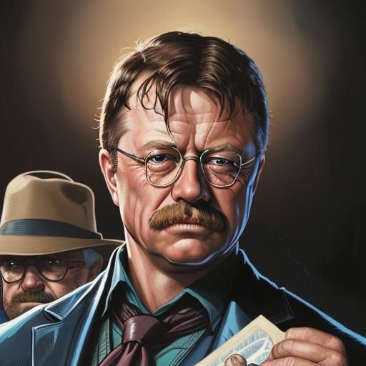 Teddy Roosevelt as Comic Book Hero