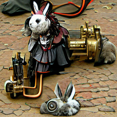 Steampunk Rabbit: A Helpful Mechanical Companion