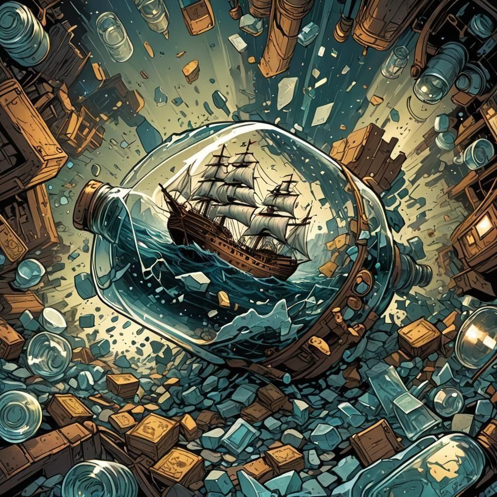 Ship in a Bottle: Comic Book Art