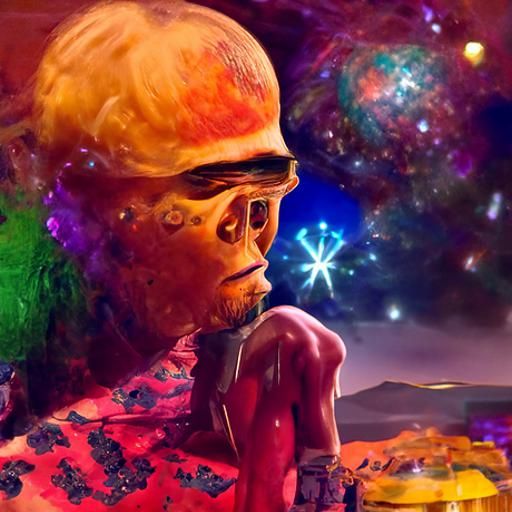 Cosmic Man on the Last Planet: Visionary Art