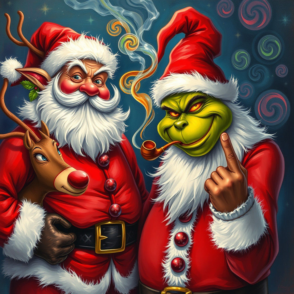 Whimsical Winter Wonderland with Santa and the Grinch