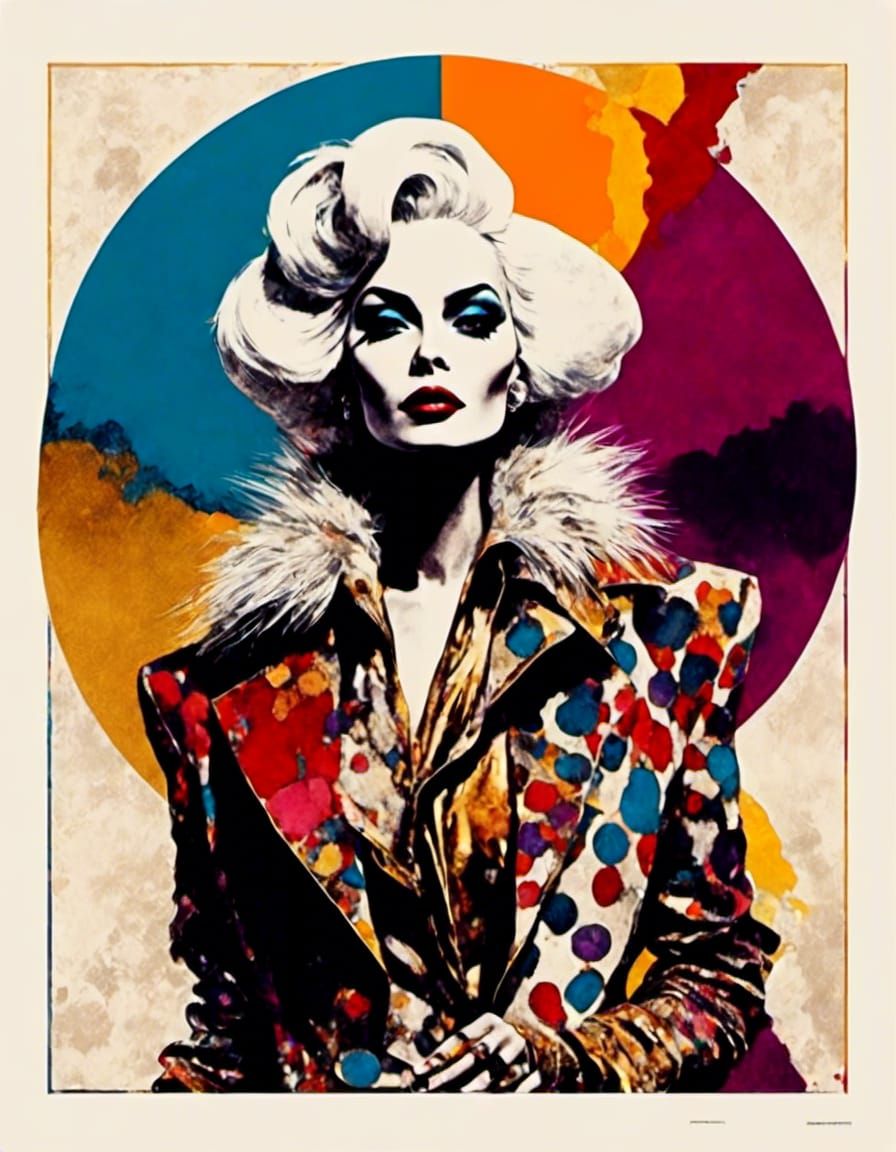 Cruella De Vil in Groovy Psychedelic Magical Realism
