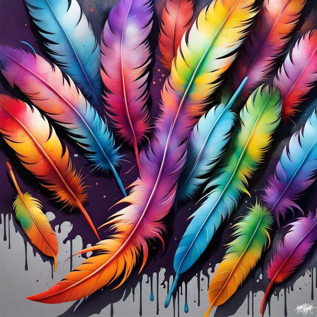 Mirthstalker: Graffiti Art with Feather Claws