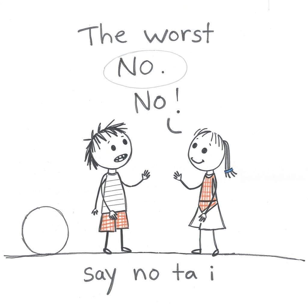 Child's Drawing Against AI Art