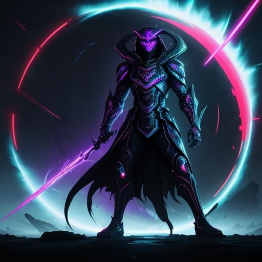 Alien Warrior in Surreal Biomechanical Style