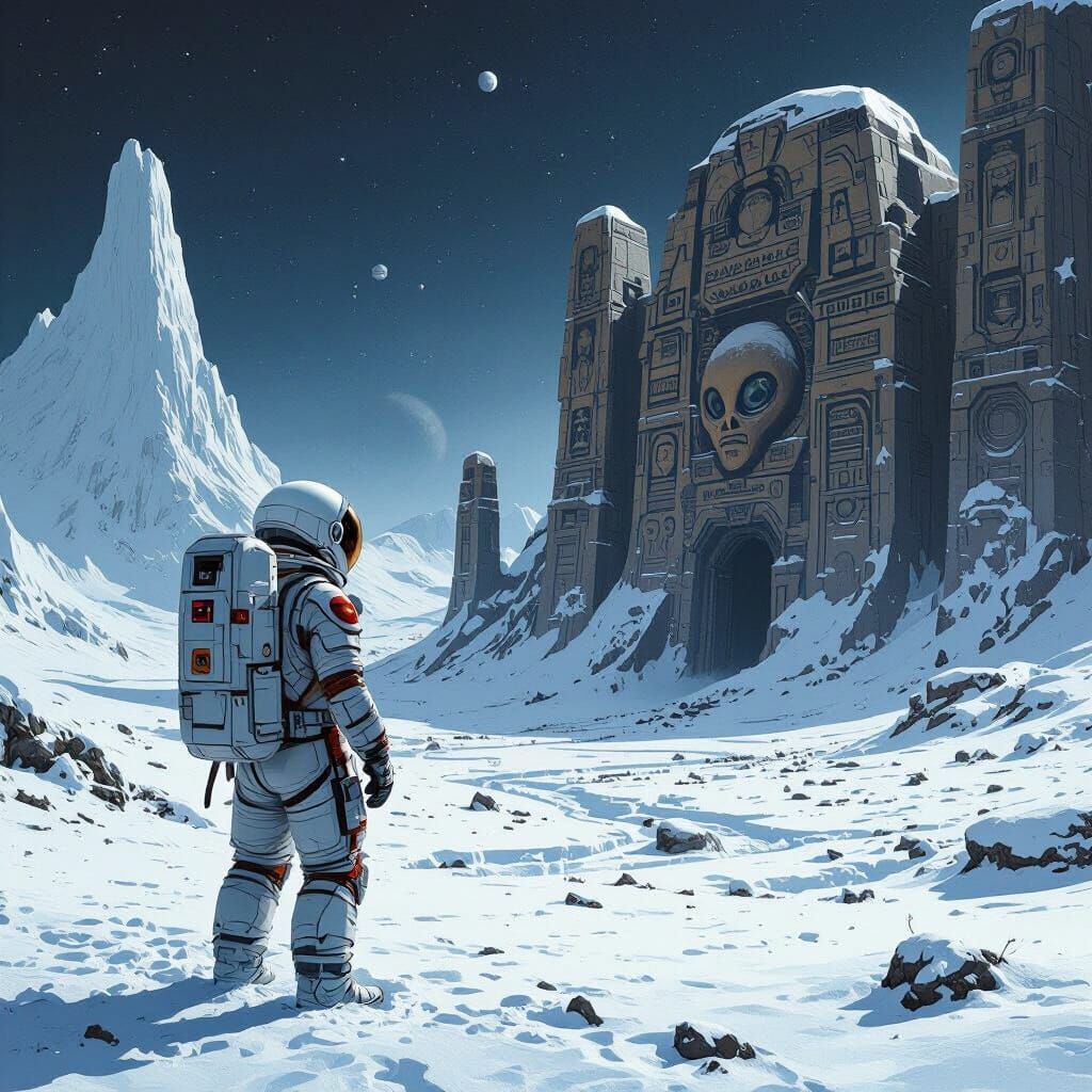Astronaut Discovers Ancient Alien City on Distant Planet