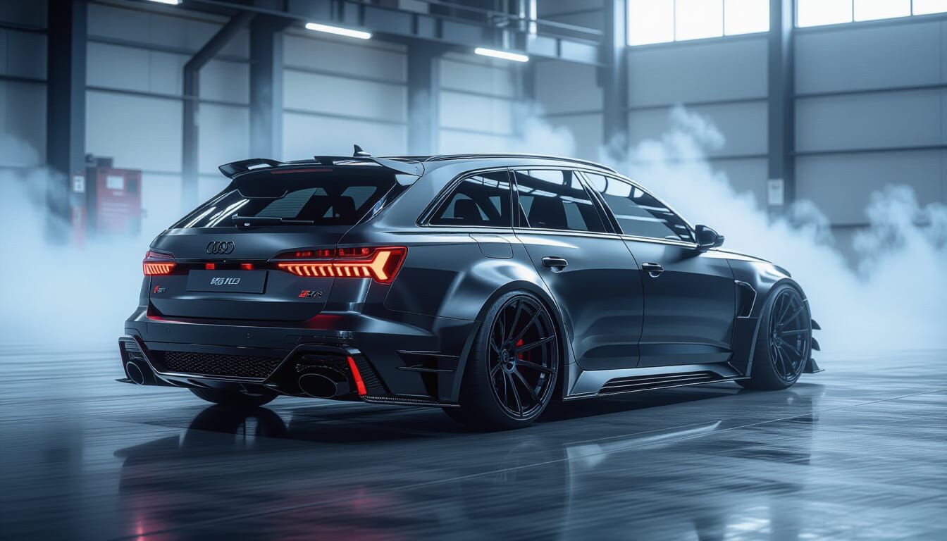 Customized 2025 Audi RS6 Avant in Mat Black