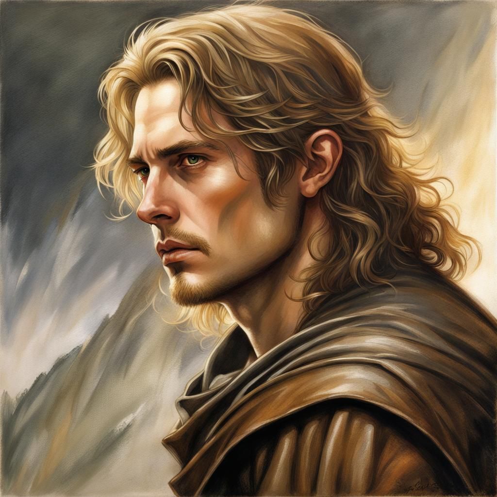 Beorning: Youthful Man in Hyperrealistic Style