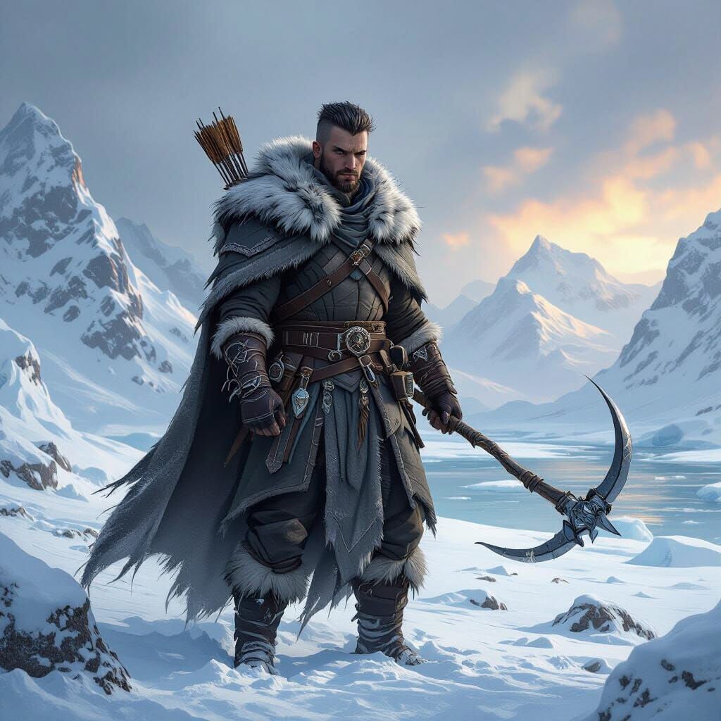 Hunter-Scout in Dark Fantasy Style by Rutkowski