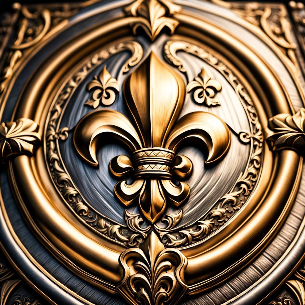 Noble Shield with Fleur-de-Lis in HDR