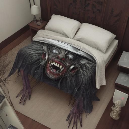 Horrifying Sleep Paralysis Demon Screaming in Bed