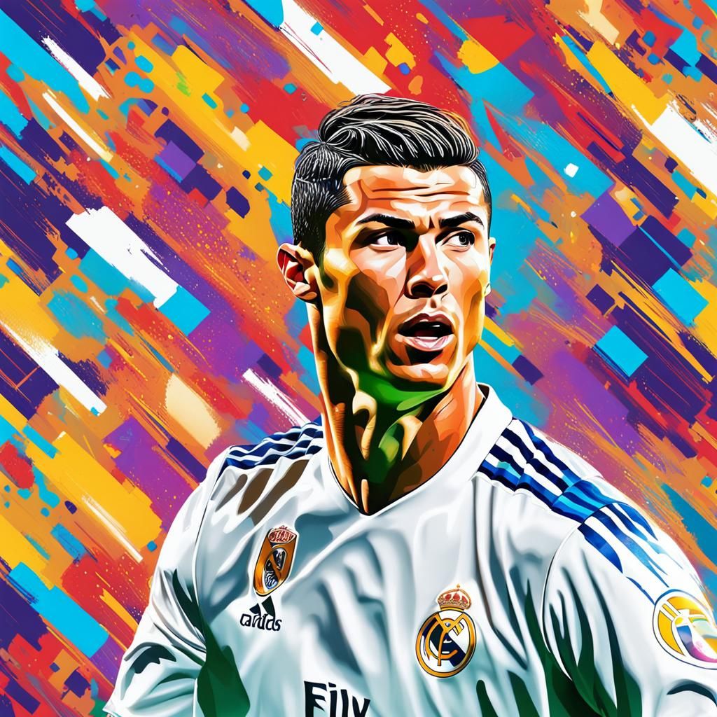 Cristiano Ronaldo Noodle Hair in Madrid