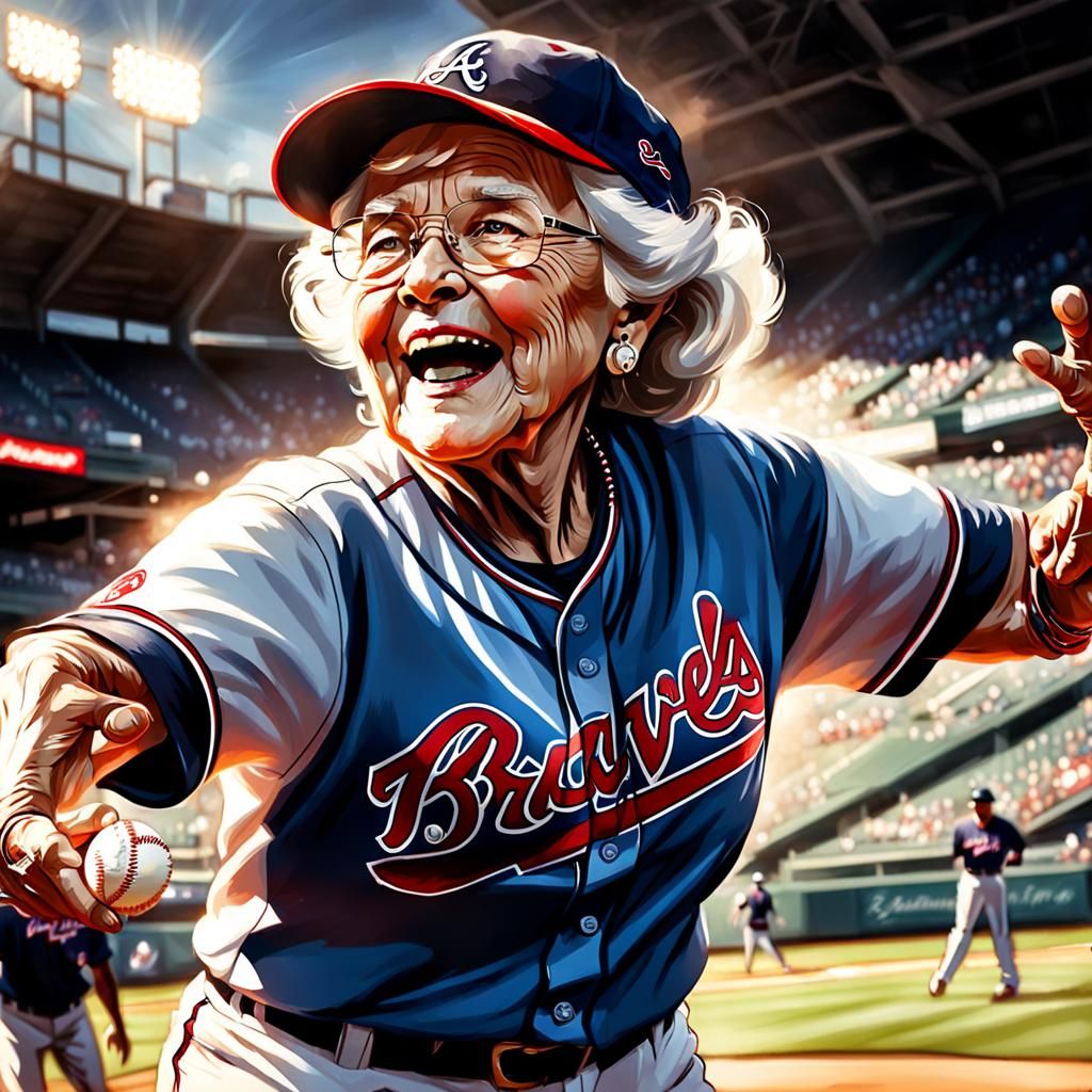 Grandma Throws First Pitch in Swanland Style