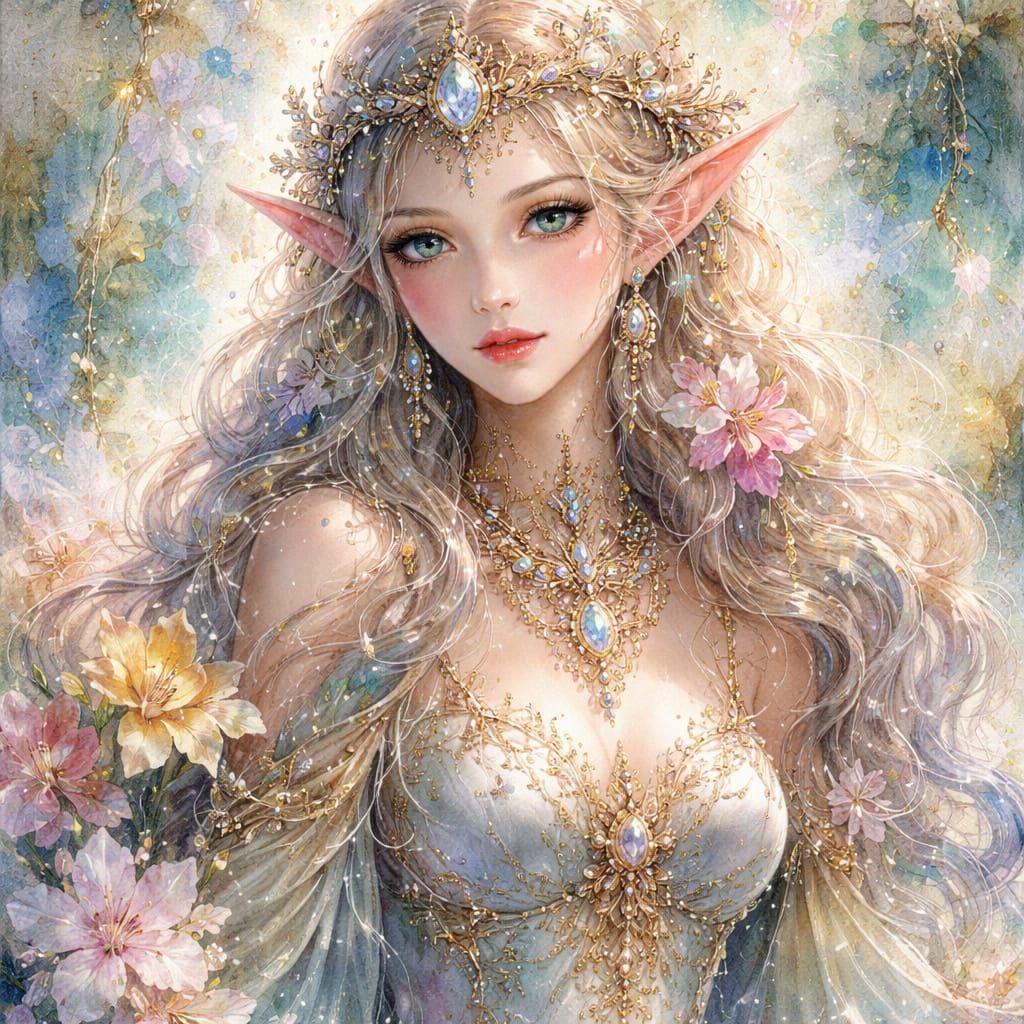 Highly Detailed Fantasy Watercolor Artwork