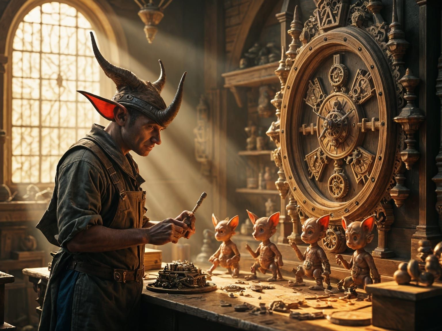 Goblin Clockmaker's Workshop in Detailed 3D