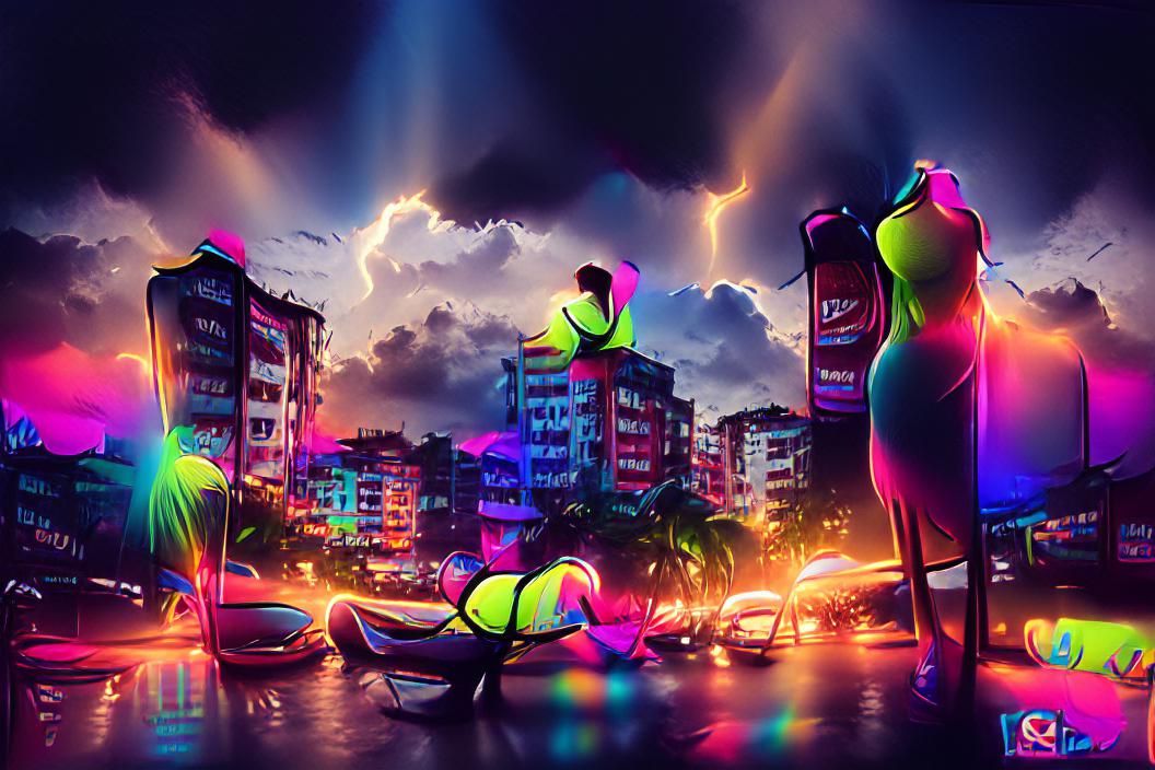 Beautiful Neon Miami Venice Beach