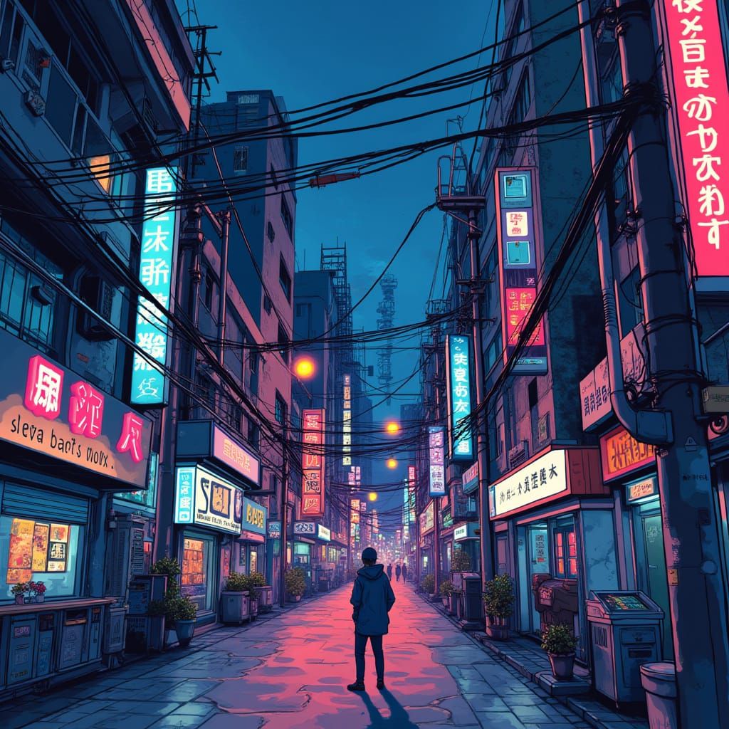 Blue Lock Anime Style Industrial Symbol Background