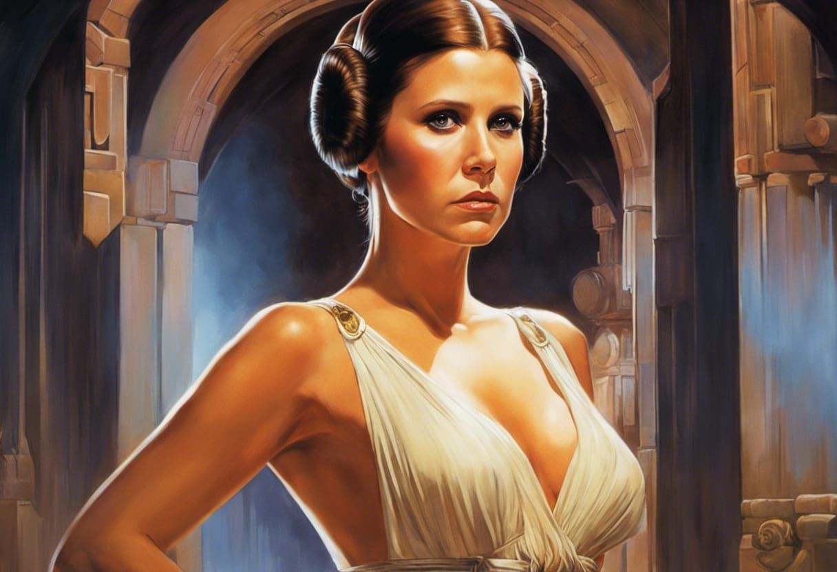 Carrie Fisher as Princess Leia Organa 2.0 🎦🎞️