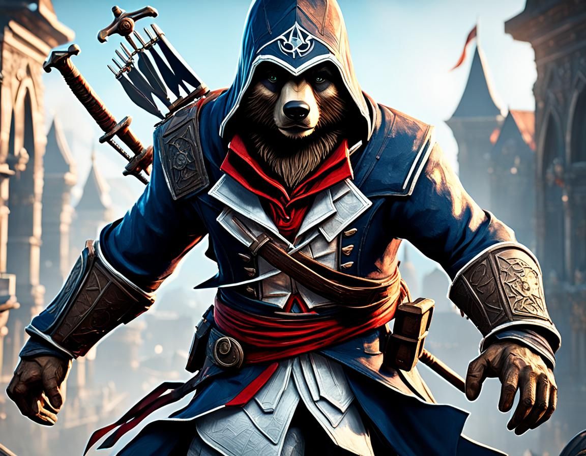 Gummy Bear Assassin's Creed in 3D