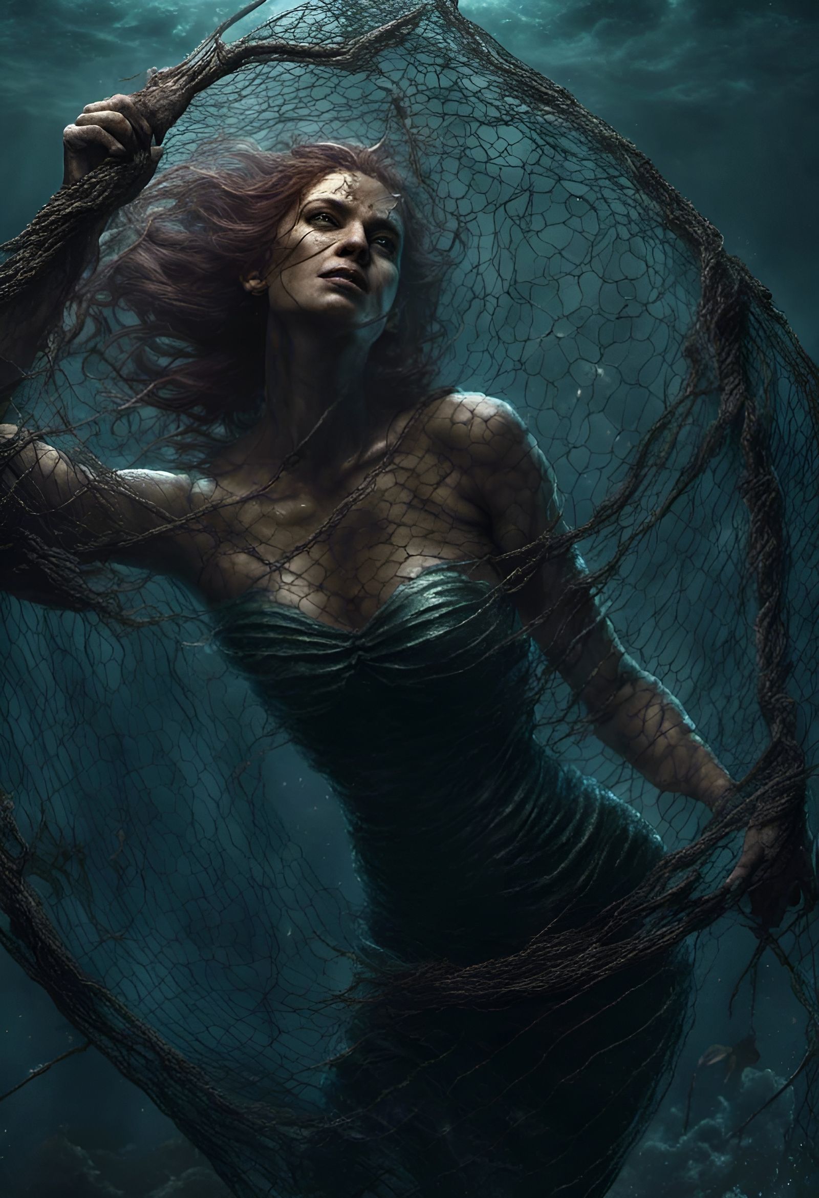 Can she escape?  Captive Mermaid