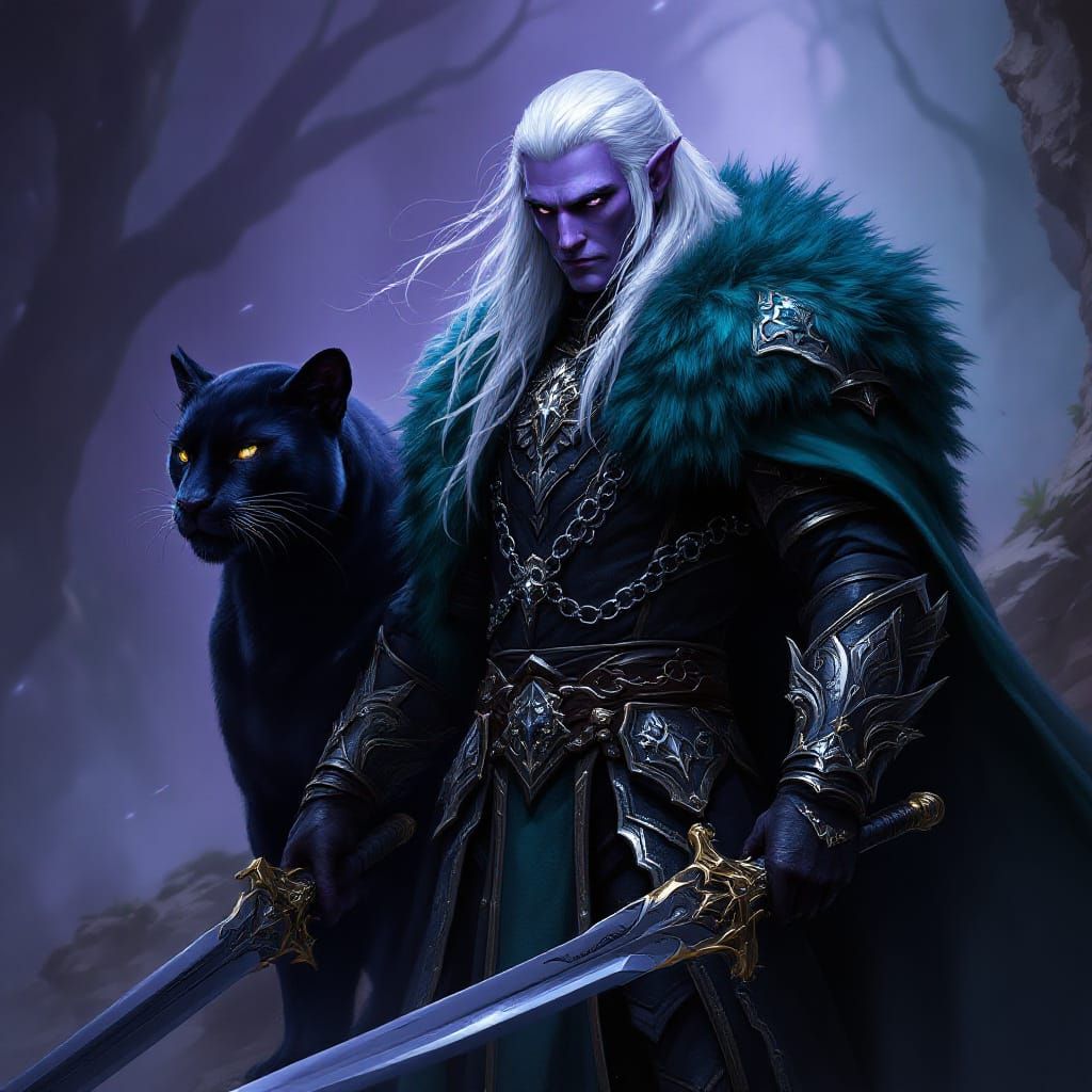 Drizzt Do'Urden: Dark Elf Ranger in a Fantasy Realm