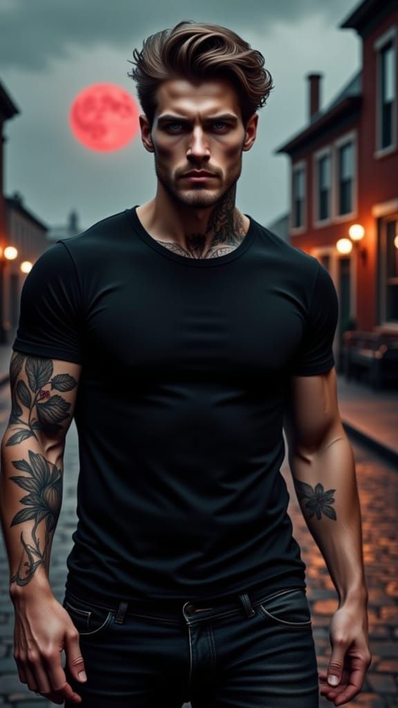 Gothic Vampire in New England Town, Urban Romance Realism